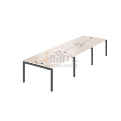 Мебель для персонала Бенч двойной на 6 рабочих мест АМБ-003.60-6