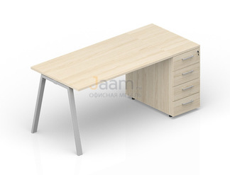 Мебель для персонала Стол с приставной тумбой ARTPS128N072
