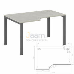 Мебель для персонала Стол эргономичный 135 New Line NLN36322424