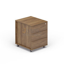 Мебель для персонала Офисная тумба мобильная 3 ящика (без ручек) UMP3S