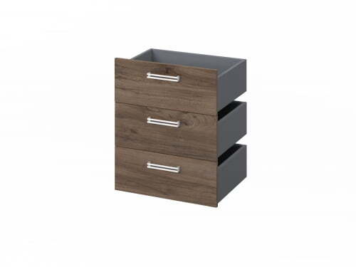 Комплект из 3 ящиков, фасады ЛДСП FI-124.D 560x418x670