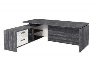 Стол руководителя с опорной тумбой Festus FB-121L.GG 1800x2100x750