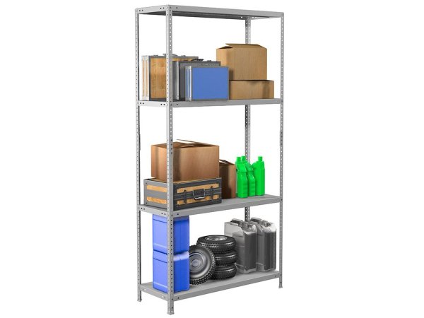 Стеллаж MS Standart 200KD/100x40/4 (Серый)