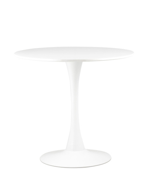 Стол Tulip D80 белый (Стол обеденный Tulip белый)