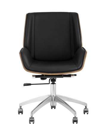 Кресло офисное TopChairs Crown черное (Компьютерное кресло Crown черный)