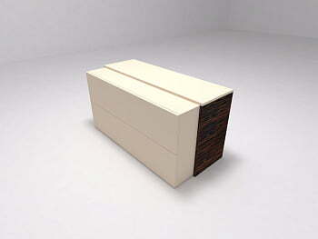 Боковина для блока с ящиками Brix BR.00.40 390x20x610