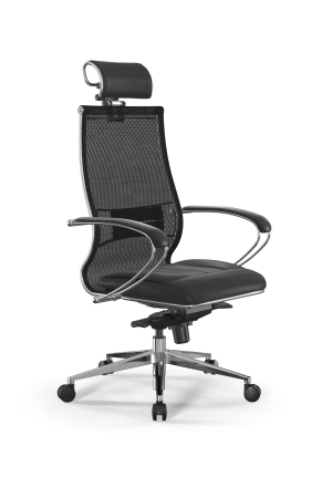 Кресло для руководителя Метта Samurai L2-6K - TS+Infinity /Kc00/Wm06/K2cL/H2cL-3D(M06.B32.G11.W03) (Черный)