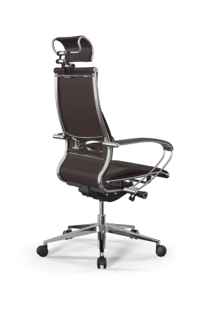 Кресло для руководителя Метта Samurai B2-10K - Infinity /Kc06/Nc06/K2cL/H2cL-3D(M26.B32.G25.W03) (Темно-коричневый)