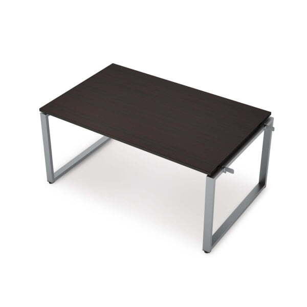 6МПН-О.601 Бенч-системы для переговорных столов, начальный модуль (1000x1000x750) (Венге/Алюминий матовый)