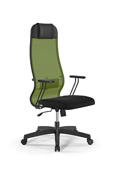 Кресло для руководителя Метта Sit 10 B1-111T - X2+UMF(X1) /Ub00/Wh00/T1bp-b(M09.B02.G15.W01)