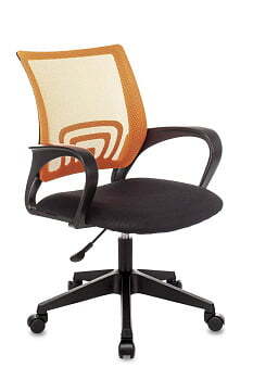 Кресло офисное TopChairs ST-Basic сетка/ткань оранжевый