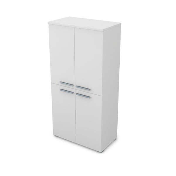 9Ш.004.3 Шкаф (800x450x1645) (Белый премиум)
