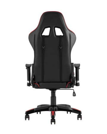 Кресло игровое TopChairs Corvette красное (Геймерское кресло Corvette черный, красный)