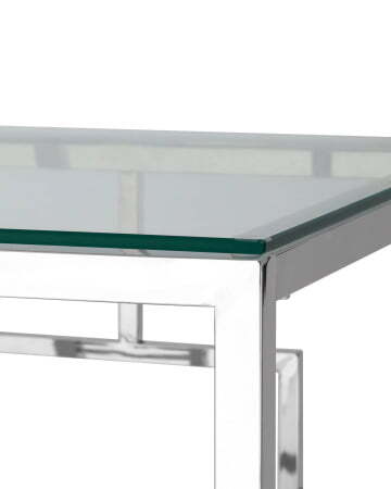 Журнальный столик 55*55 БРУКЛИН серебро (Журнальный стол Бруклин серый)