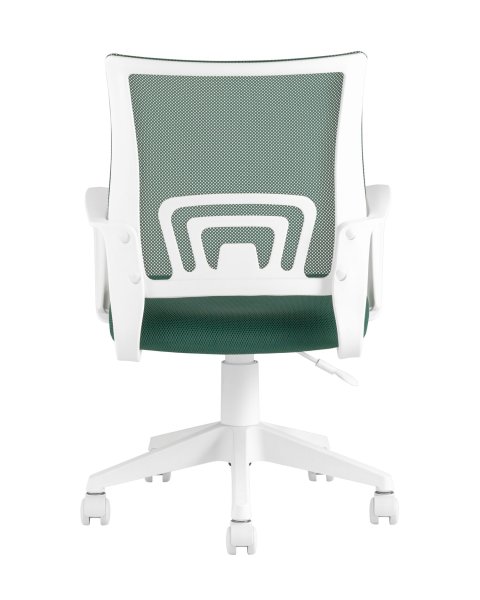 Кресло офисное TopChairs ST-BASIC-W зеленый крестовина пластик белый (Компьютерное кресло ST-BASIC-W зеленый)