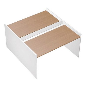Рабочая станция на опорах ДСП (2х160) с ProSystem Profiquadro КВ 1403 БВ 1650x1570x835