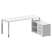 Стол для руководителя с тумбой правый БГ.СРТ-5.7 (R) 1900x1520x750